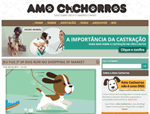 Tablet Screenshot of amocachorros.com.br